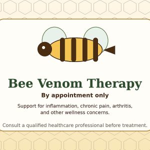 Bee Venom Therapy by appointment only