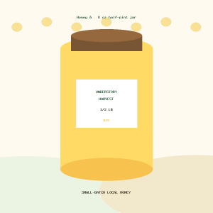Honey — 8 oz half-pint jar